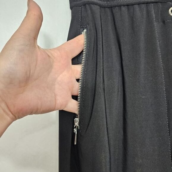 Joseph Ribkoff Black Drawstring Waist Jogger Pants 4 - Picture 8 of 9